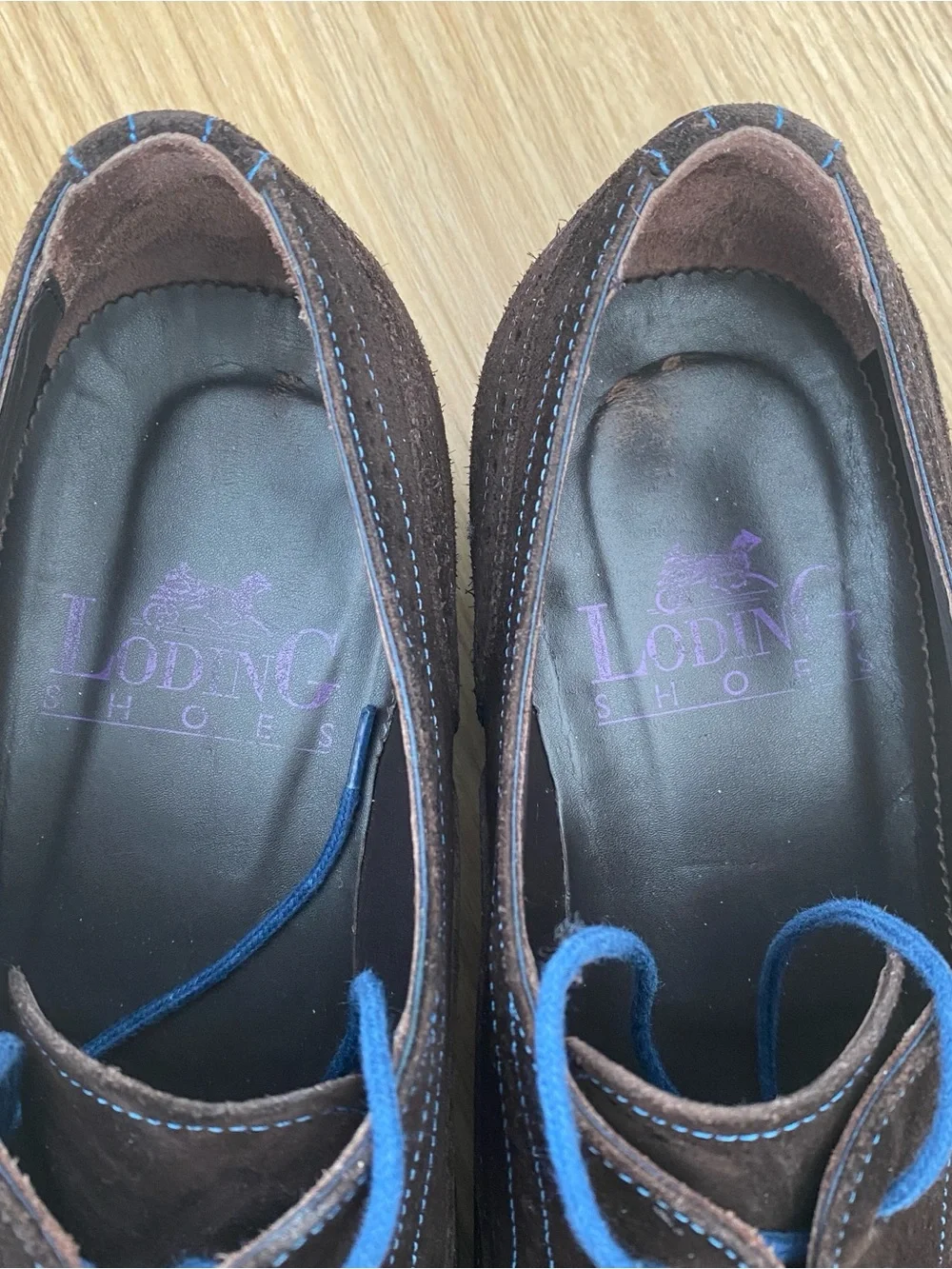 Loding Shoes brown suede dress shoes